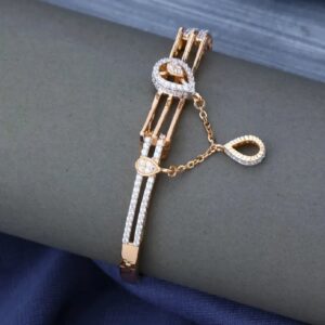 18k rose gold new design ladise kada bracelet