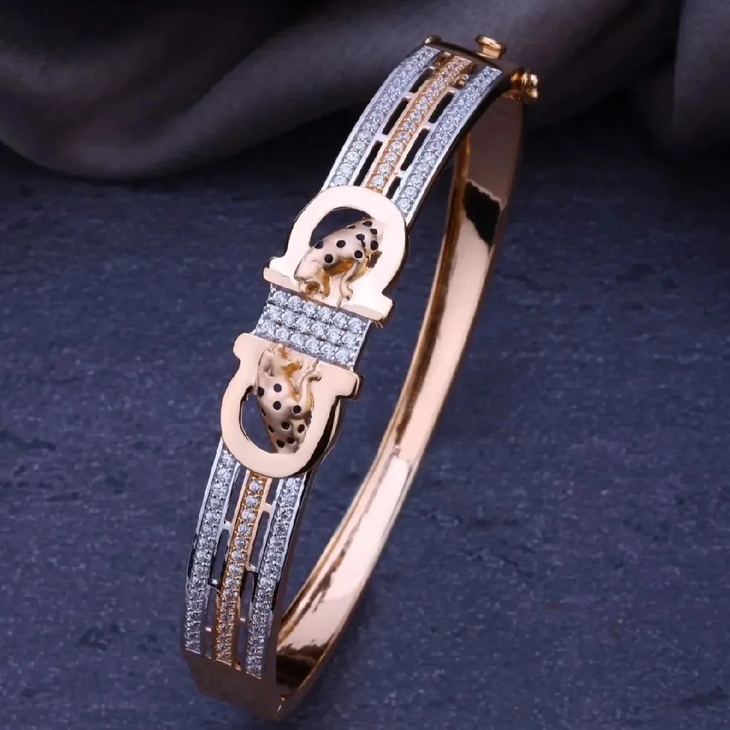 18k Rose Gold Jaguars Design Kada