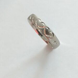 92.5 Silver Mate Polish Thumb ring