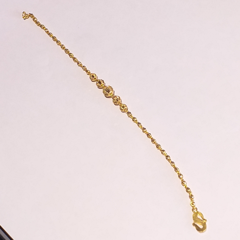 91.6 gold Signal line ladies Vertical bracelet - Image 2