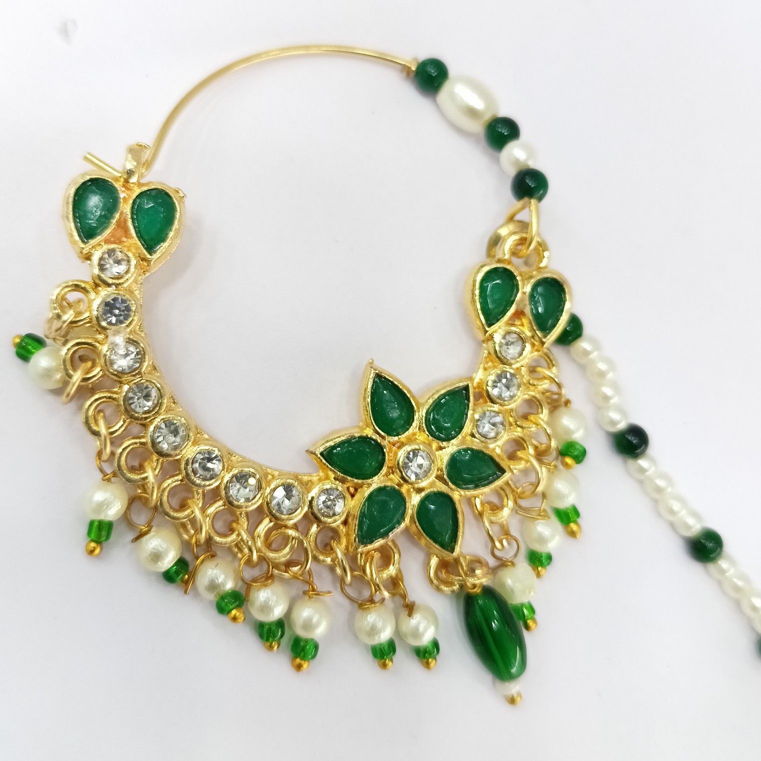 One Gram Gold Kundan Work Jodhaa Nath - Image 2