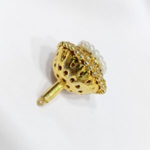 One gram gold kundan and moti Design bor