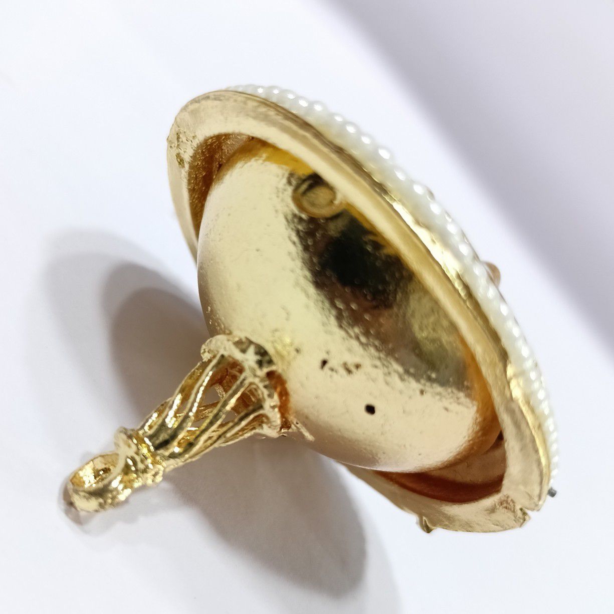 One gram gold diamond with Minakari Work bor - Image 3