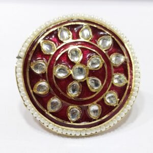 One gram gold diamond with Minakari Work bor