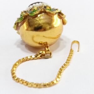 One gram gold single diamond with minakari bor