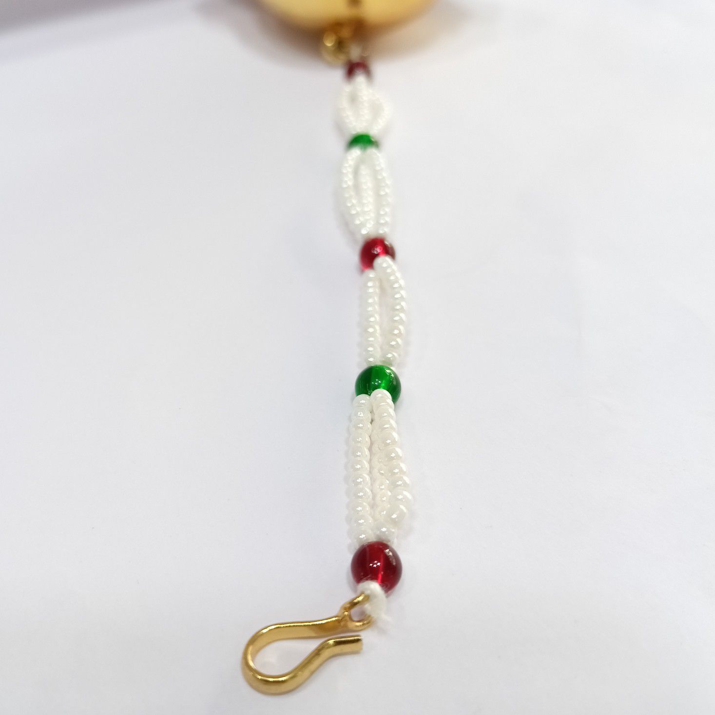 One Gram Gold Moti With Kundan Work For Women Bor - Image 2