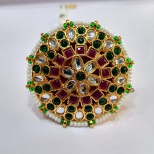One Gram Gold Moti With Kundan Work For Women Bor