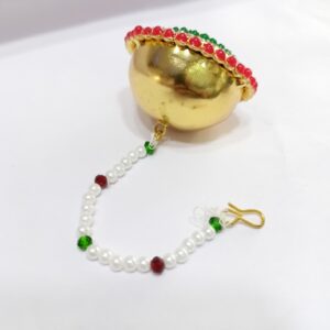 One Gram Gold Dimond With Moti Women Bor