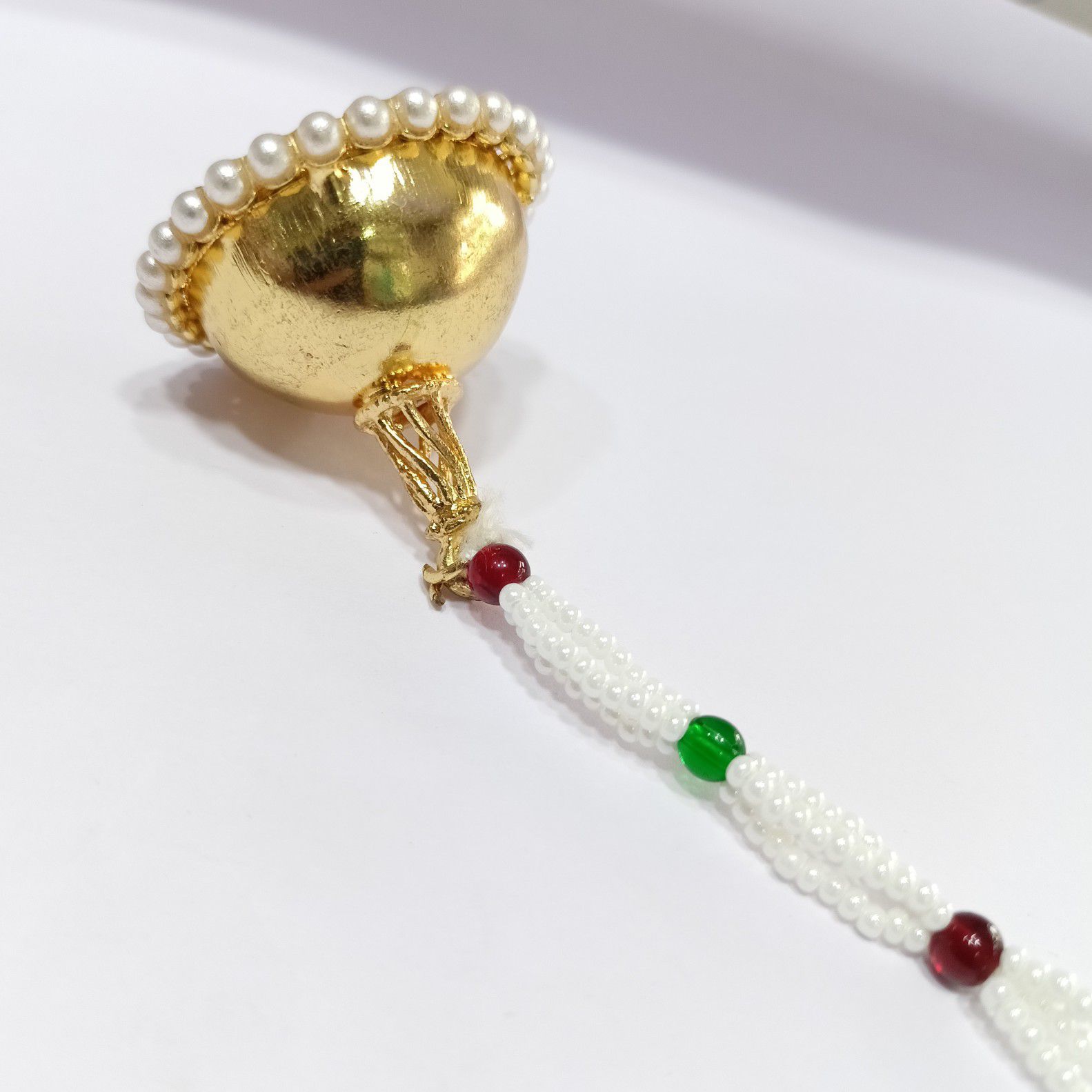 One Gram Gold Kundan Minakari Stone Women Bor - Image 3