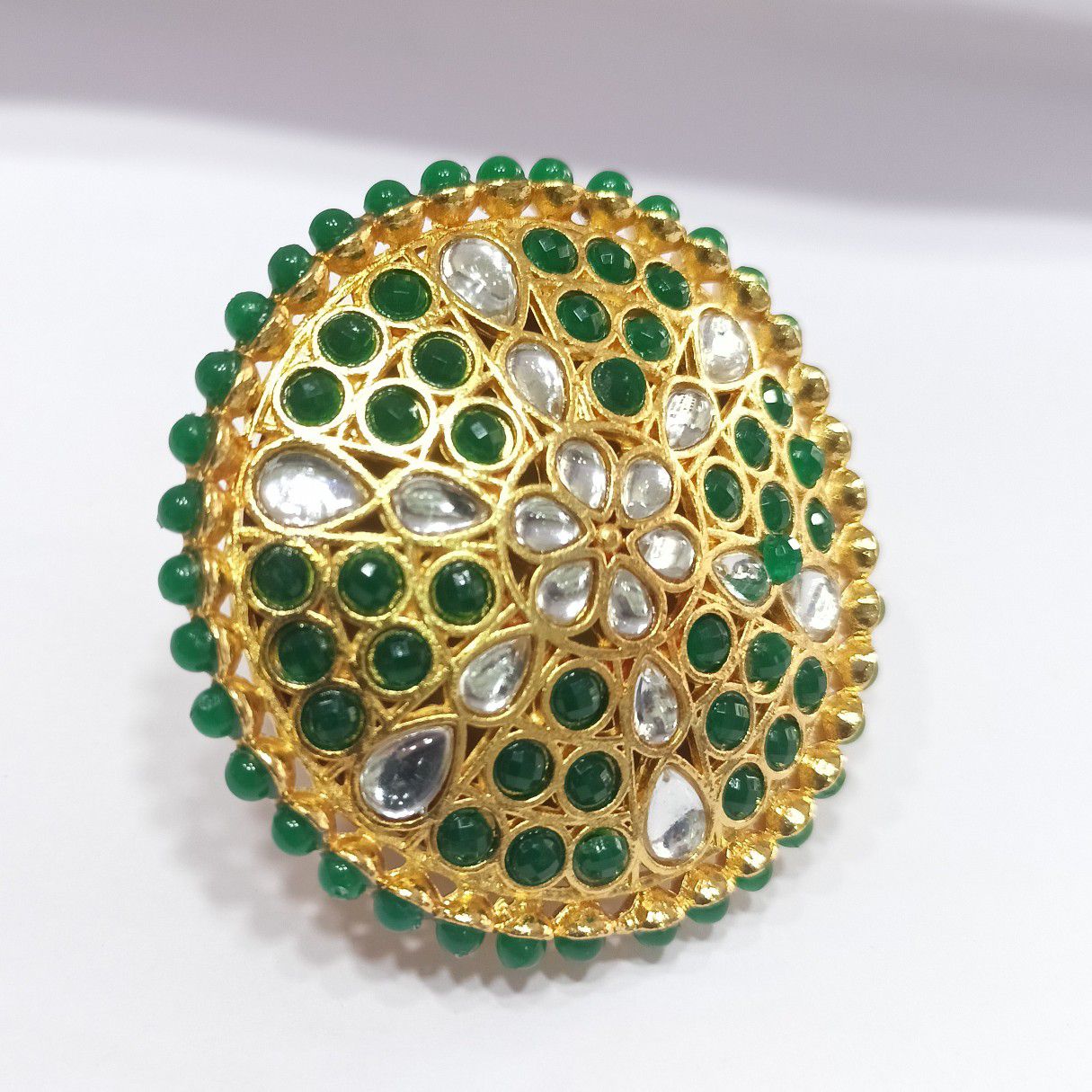 One gram gold kundan Design bor