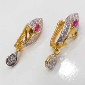 18k Catriona Diamond & Gemstone Earringe