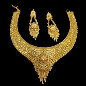 One gram gold Kolkati design necklace