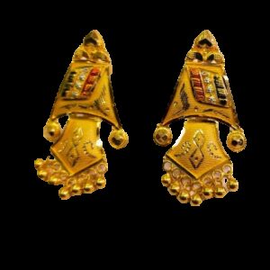 91.6 gold  Radium woman earrings