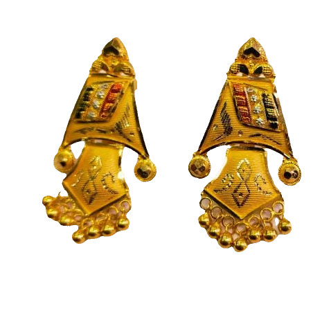 91.6 gold  Radium woman earrings