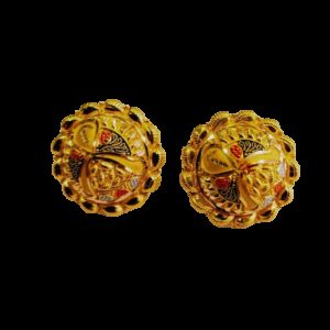 91.6 Gold Woman Round Shape Earrings