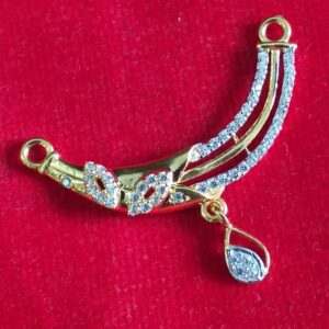 Hallmark gold diamond fancy design mangalsutra pendant
