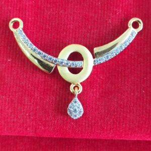 91.6 meat finish hallmark gold mangalsutra pendant