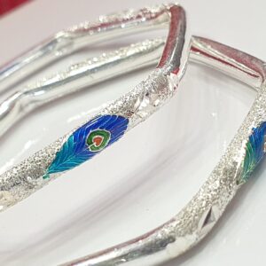 92.5 Silver Peacock Fancy Design Ladies Kadali