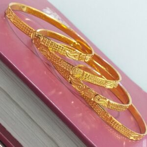 One gram Gold Swastik Design 4 Piece Bangles