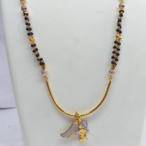 One gram Gold Antique Pendant Design Mangalsutra