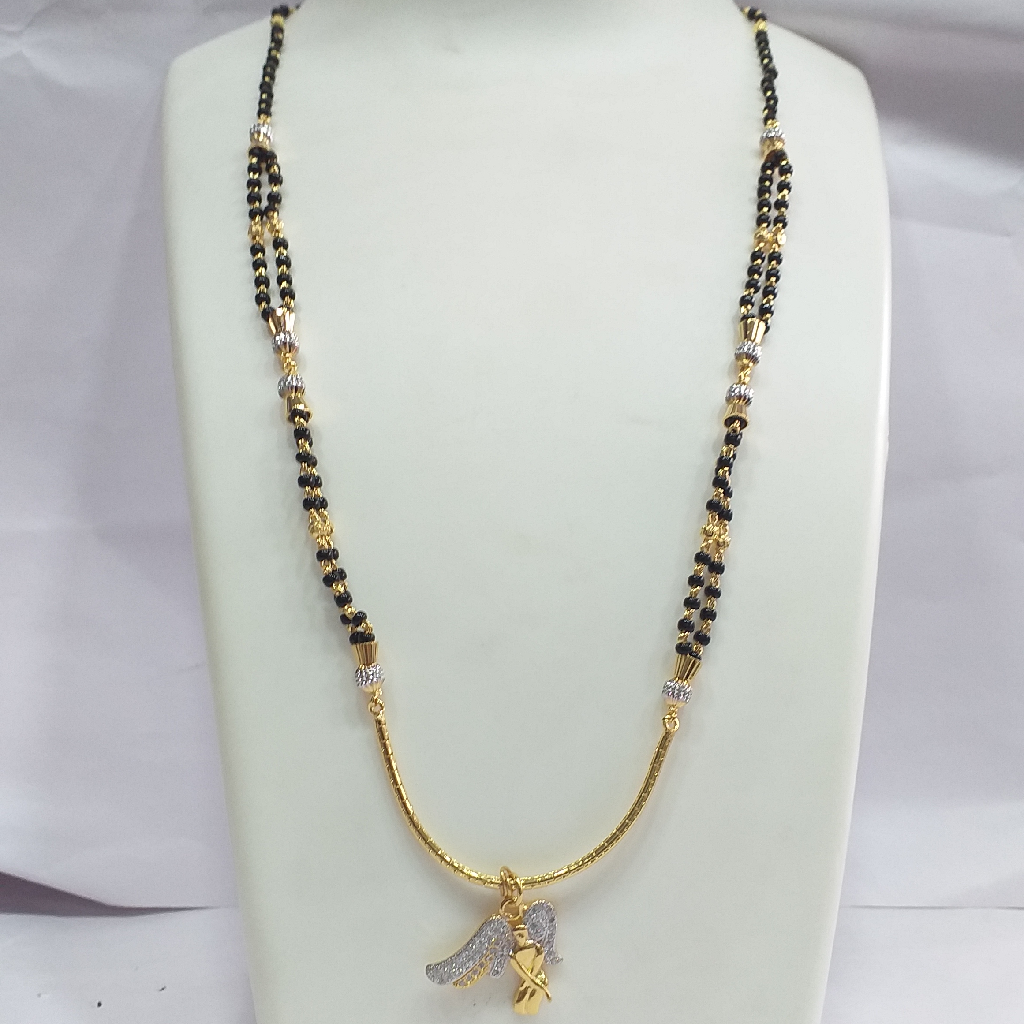 One gram Gold Antique Pendant Design Mangalsutra