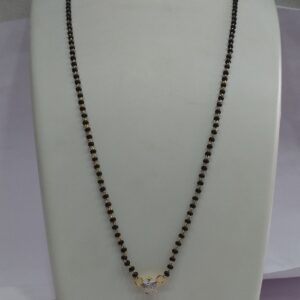 One gram Gold Antique Singal Line Delicate Mangalsutra