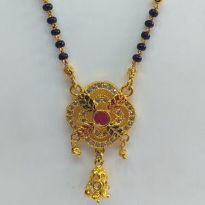 One gram gold kalakatte work Pendant ladies Mangalsutra
