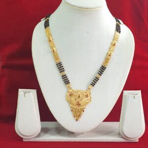 1 GRAM Gold Kalkati Work Ladies Mangalsutra