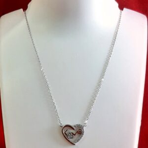 92.5 Silvar Heart Shape Pendat Chan