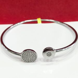 92.5 silver lotus style women's stainless bracelet