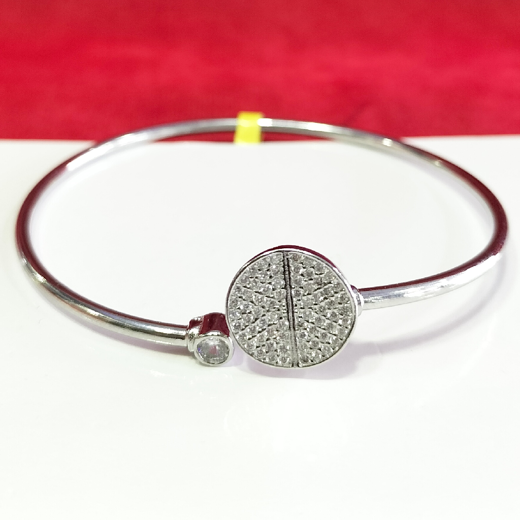92.5 silver moon shine diamond fancy bracelet