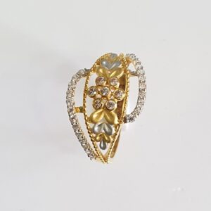 22k 91.6 gold flower designs for women ring