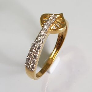 916 gold Fancy Design diamond ring