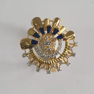 Blue And White Diamonds Antique Design Ring