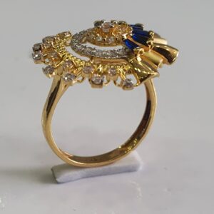 Blue And White Diamonds Antique Design Ring