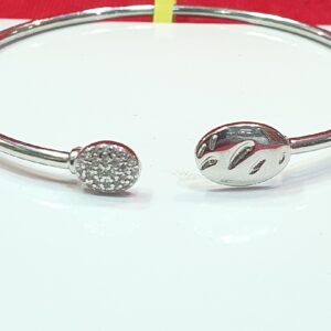 92.5 Silver Fancy Diamond Bangles