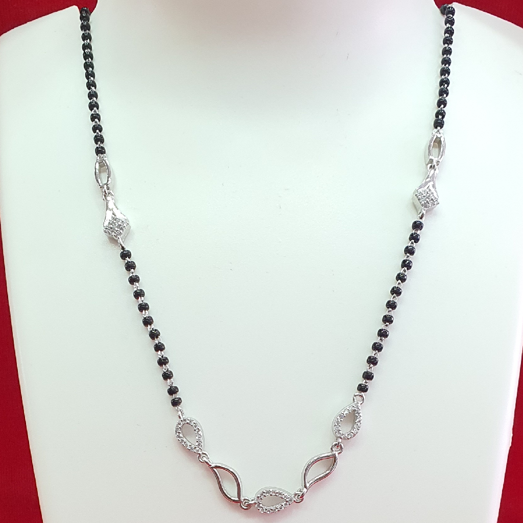 Silver 92.5 Diamond Fancy Mangalsutra