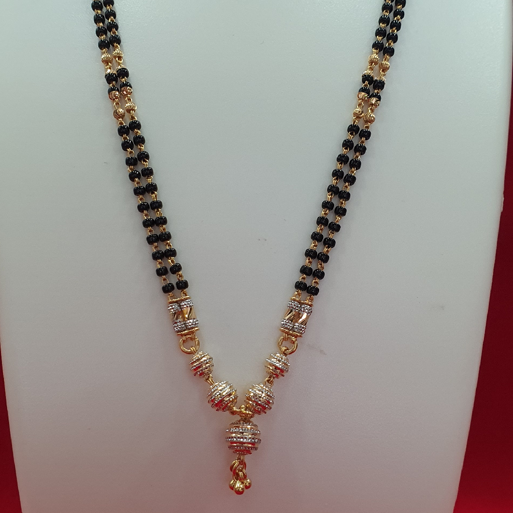 91.6 Two Line Light White Fancy Mangalsutra - Image 2