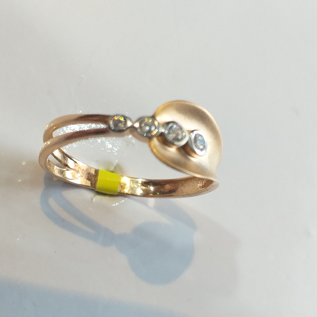 18 K Rose Gold Western Design Ring For Women - Image 2