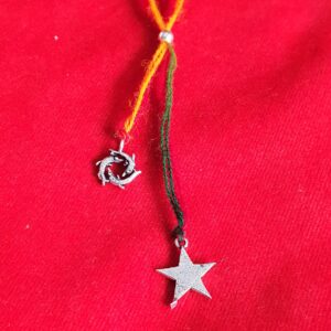 92.5 Three FISH Star Silver Rakhi