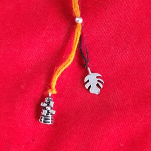 925 silver star design bhabhi rakhi