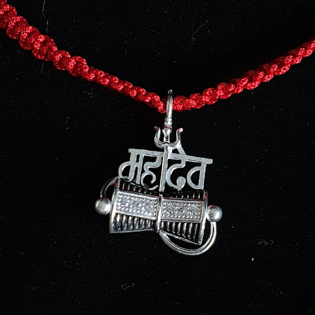 Silver Damru Rakhi - Image 2
