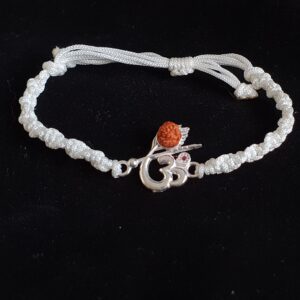 92.5 Silver Om Krishna Rakhi