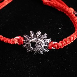 Silver Om Shurya Design