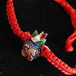 Silver Kalush Design Rakhi