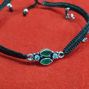 92.5 silver cut stone daily wear thread