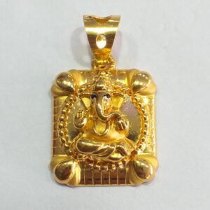 18k Lord Ganesh pendant for gents