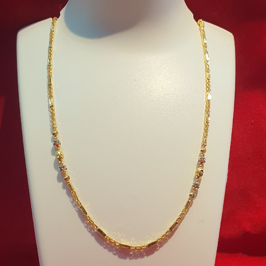 22k Gold Handmade fancy chain