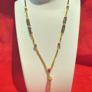 22k  meenakari mangalsutra for women