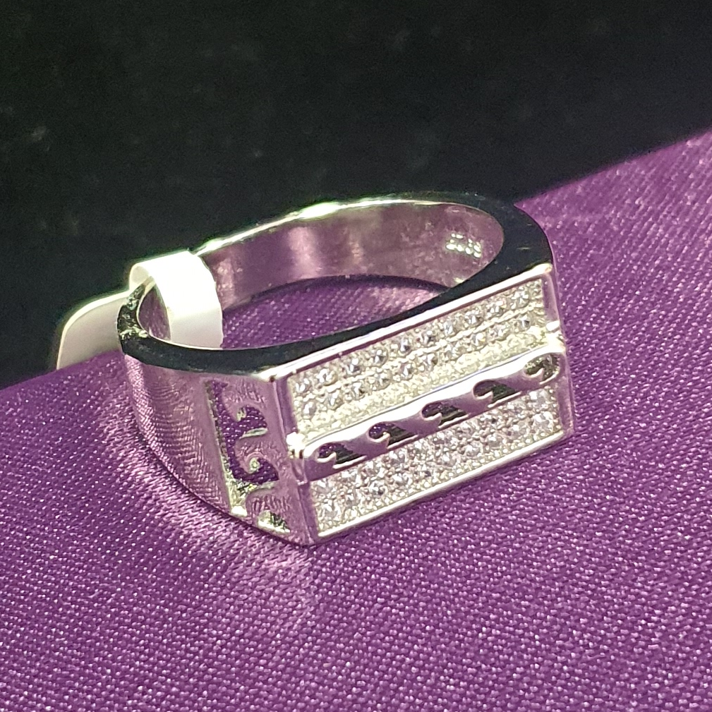 925 Silver Fancy Gents Ring - Image 2